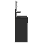 vidaXL Masă de toaletă cu LED, negru, 100x40x130 cm vidaXL Masă de toaletă cu LED, negru, 100x40x130 cm