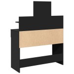 vidaXL Masă de toaletă cu LED, negru, 100x40x130 cm vidaXL Masă de toaletă cu LED, negru, 100x40x130 cm