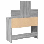 vidaXL Masă de toaletă cu LED, sonoma gri, 100x40x130 cm vidaXL Masă de toaletă cu LED, sonoma gri, 100x40x130 cm