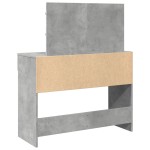 vidaXL Masă de toaletă cu LED, gri beton, 100x40x120 cm vidaXL Masă de toaletă cu LED, gri beton, 100x40x120 cm