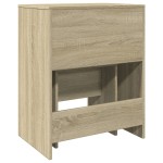 vidaXL Masă de toaletă și taburet, stejar sonoma, 60x40x113,5 cm