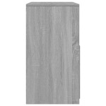 vidaXL Masă de toaletă și taburet, sonoma gri, 60x40x113,5 cm