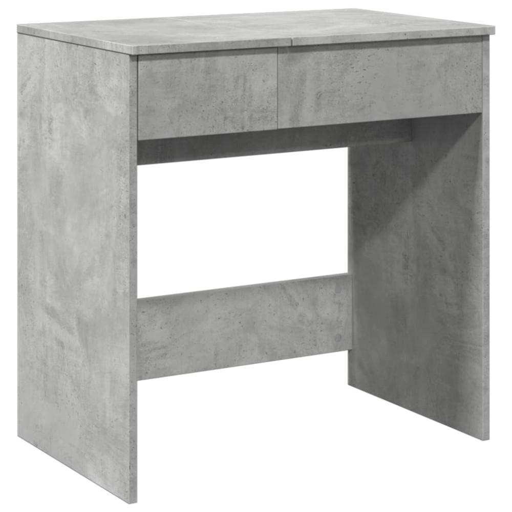 vidaXL Masă de toaletă cu oglindă, gri beton, 73x46,5x120 cm
