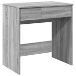 vidaXL Masă de toaletă cu oglindă, gri sonoma, 73x46,5x120 cm vidaXL Masă de toaletă cu oglindă, gri sonoma, 73x46,5x120 cm