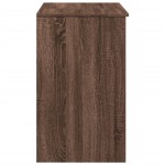 vidaXL Masă de toaletă cu oglindă, stejar maro, 73x46,5x120 cm