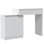 vidaXL Masă de toaletă cu LED, alb, 115x37x110,5 cm vidaXL Masă de toaletă cu LED, alb, 115x37x110,5 cm