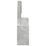 vidaXL Masă de toaletă cu dulap, gri beton, 80x35x132 cm vidaXL Masă de toaletă cu dulap, gri beton, 80x35x132 cm