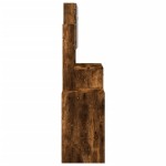 vidaXL Masă de toaletă cu dulap, stejar fumuriu, 80x35x132 cm vidaXL Masă de toaletă cu dulap, stejar fumuriu, 80x35x132 cm
