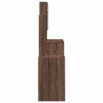 vidaXL Masă de toaletă cu dulap, stejar maro, 80x35x132 cm vidaXL Masă de toaletă cu dulap, stejar maro, 80x35x132 cm