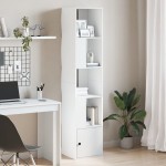 vidaXL Bibliotecă, alb, 40x36x189 cm, lemn prelucrat vidaXL Bibliotecă, alb, 40x36x189 cm, lemn prelucrat