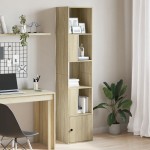 vidaXL Bibliotecă, stejar sonoma, 40x36x189 cm, lemn prelucrat vidaXL Bibliotecă, stejar sonoma, 40x36x189 cm, lemn prelucrat