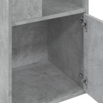 vidaXL Bibliotecă, gri beton, 40x36x189 cm, lemn compozit vidaXL Bibliotecă, gri beton, 40x36x189 cm, lemn compozit