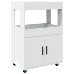 vidaXL Cărucior de bar, alb, 60x39,5x89 cm, lemn prelucrat vidaXL Cărucior de bar, alb, 60x39,5x89 cm, lemn prelucrat