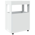 vidaXL Cărucior de bar, alb, 60x39,5x89 cm, lemn prelucrat vidaXL Cărucior de bar, alb, 60x39,5x89 cm, lemn prelucrat