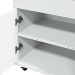 vidaXL Cărucior de bar, alb, 60x39,5x89 cm, lemn prelucrat vidaXL Cărucior de bar, alb, 60x39,5x89 cm, lemn prelucrat