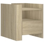 vidaXL Noptieră, stejar sonoma, 45x50x50 cm, lemn prelucrat vidaXL Noptieră, stejar sonoma, 45x50x50 cm, lemn prelucrat