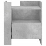 vidaXL Noptieră, gri beton, 45x50x50 cm, lemn prelucrat