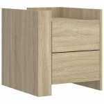 vidaXL Noptieră, stejar sonoma, 45x50x50 cm, lemn prelucrat vidaXL Noptieră, stejar sonoma, 45x50x50 cm, lemn prelucrat