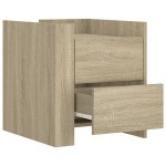 vidaXL Noptieră, stejar sonoma, 45x50x50 cm, lemn prelucrat vidaXL Noptieră, stejar sonoma, 45x50x50 cm, lemn prelucrat