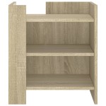 vidaXL Noptieră, stejar sonoma, 45x50x50 cm, lemn prelucrat vidaXL Noptieră, stejar sonoma, 45x50x50 cm, lemn prelucrat
