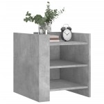 vidaXL Noptieră, gri beton, 45x50x50 cm, lemn prelucrat