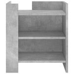 vidaXL Noptieră, gri beton, 45x50x50 cm, lemn prelucrat
