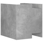 vidaXL Noptieră, gri beton, 45x50x50 cm, lemn prelucrat