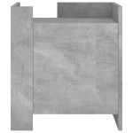 vidaXL Noptieră, gri beton, 45x50x50 cm, lemn prelucrat