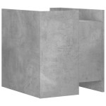 vidaXL Noptieră, gri beton, 45x50x50 cm, lemn prelucrat