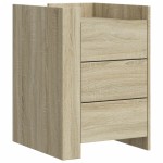 vidaXL Noptieră, stejar sonoma, 45x50x65 cm, lemn prelucrat vidaXL Noptieră, stejar sonoma, 45x50x65 cm, lemn prelucrat