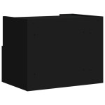 vidaXL Noptieră de perete, negru, 45x30x35 cm vidaXL Noptieră de perete, negru, 45x30x35 cm