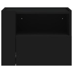 vidaXL Noptiere de perete, 2 buc., negru, 45x30x35 cm