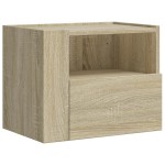 vidaXL Noptieră de perete, stejar sonoma, 45x30x35 cm vidaXL Noptieră de perete, stejar sonoma, 45x30x35 cm