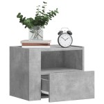 vidaXL Noptieră de perete, gri beton, 45x30x35 cm vidaXL Noptieră de perete, gri beton, 45x30x35 cm