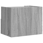 vidaXL Noptiere de perete, 2 buc., gri sonoma, 45x30x35 cm