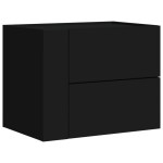 vidaXL Noptieră de perete, negru, 45x30x35 cm vidaXL Noptieră de perete, negru, 45x30x35 cm