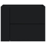 vidaXL Noptieră de perete, negru, 45x30x35 cm vidaXL Noptieră de perete, negru, 45x30x35 cm