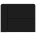 vidaXL Noptiere de perete, 2 buc., negru, 45x30x35 cm