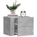 vidaXL Noptieră de perete, gri beton, 45x30x35 cm vidaXL Noptieră de perete, gri beton, 45x30x35 cm