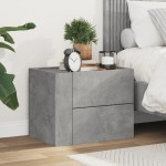 vidaXL Noptieră de perete, gri beton, 45x30x35 cm vidaXL Noptieră de perete, gri beton, 45x30x35 cm