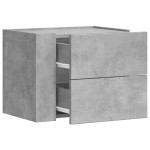 vidaXL Noptieră de perete, gri beton, 45x30x35 cm vidaXL Noptieră de perete, gri beton, 45x30x35 cm