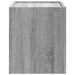 vidaXL Noptiere de perete, 2 buc., gri sonoma, 45x30x35 cm