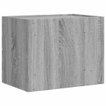 vidaXL Noptiere de perete, 2 buc., gri sonoma, 45x30x35 cm