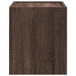 vidaXL Noptiere de perete, 2 buc., stejar maro, 45x30x35 cm