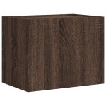vidaXL Noptiere de perete, 2 buc., stejar maro, 45x30x35 cm