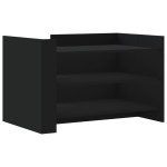 vidaXL Măsuță de cafea, negru, 80x50x50 cm, lemn prelucrat vidaXL Măsuță de cafea, negru, 80x50x50 cm, lemn prelucrat