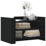 vidaXL Măsuță de cafea, negru, 80x50x50 cm, lemn prelucrat vidaXL Măsuță de cafea, negru, 80x50x50 cm, lemn prelucrat