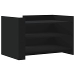 vidaXL Măsuță de cafea, negru, 80x50x50 cm, lemn prelucrat vidaXL Măsuță de cafea, negru, 80x50x50 cm, lemn prelucrat