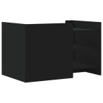 vidaXL Măsuță de cafea, negru, 80x50x50 cm, lemn prelucrat vidaXL Măsuță de cafea, negru, 80x50x50 cm, lemn prelucrat
