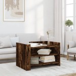 vidaXL Măsuță de cafea, stejar fumuriu, 80x50x50 cm, lemn prelucrat vidaXL Măsuță de cafea, stejar fumuriu, 80x50x50 cm, lemn prelucrat